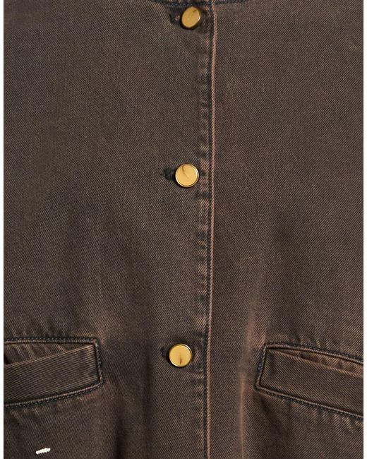 Alysi Brown Denim Outerwear