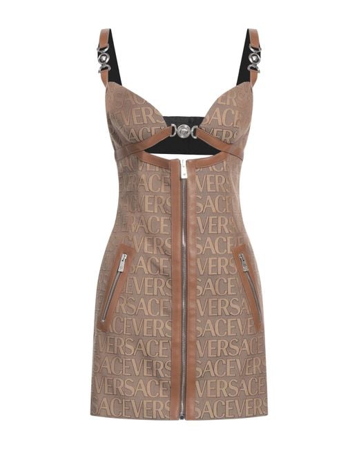 Versace Brown Mini Dress