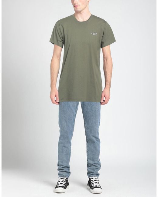 14 Bros Green T-shirt for men