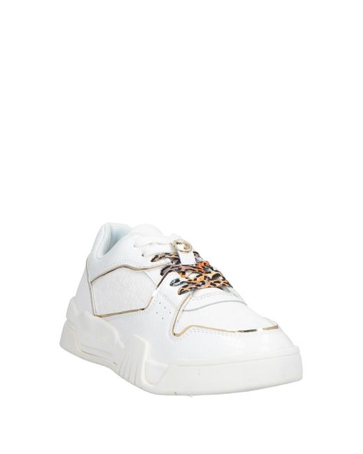 Just Cavalli White Sneakers Textile Fibers