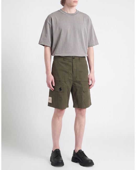 A_COLD_WALL* Green Military Shorts & Bermuda Shorts Cotton for men
