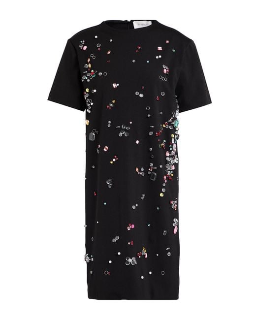 Sportmax Black Mini Dress Polyamide, Elastane