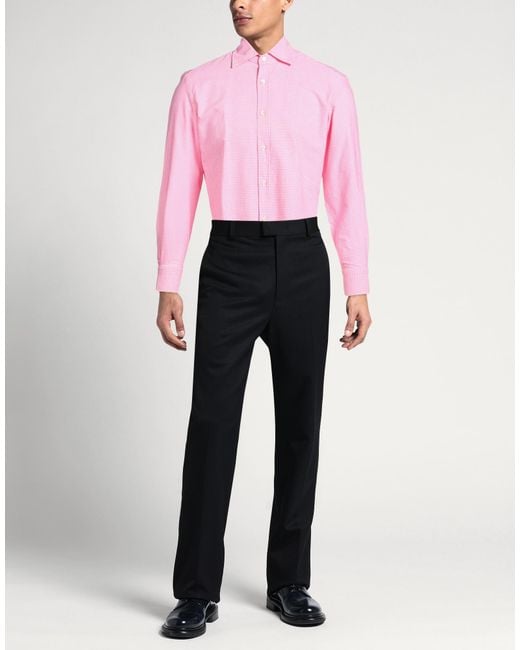Giannetto Portofino Pink Shirt Cotton for men