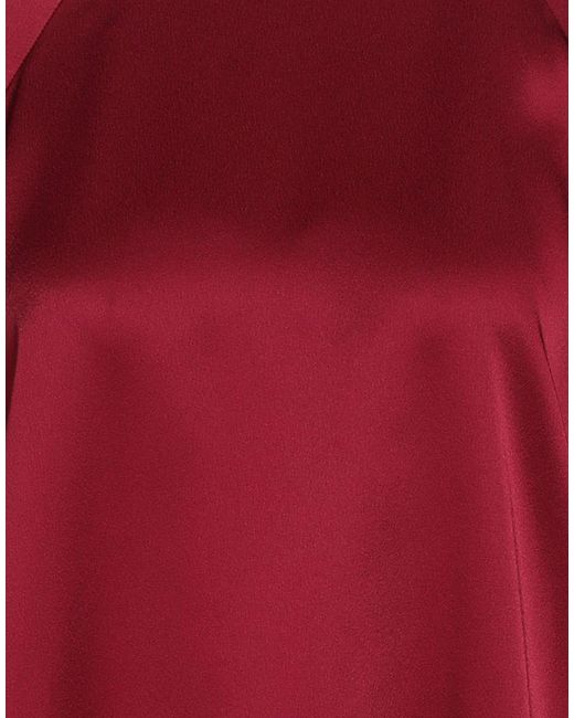 Semicouture Red Top Acetate, Viscose, Elastane
