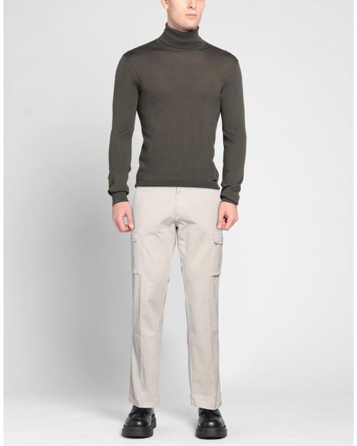 40weft White Ivory Pants Cotton, Elastane for men