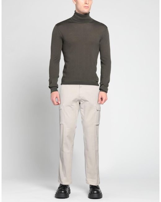 40weft White Ivory Pants Cotton, Elastane for men