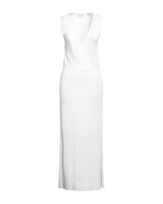 Scaglione White Maxi Dress