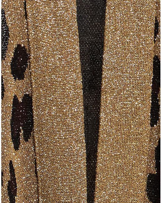 Kontatto Brown Cardigan Viscose, Polyamide, Metallic Fiber