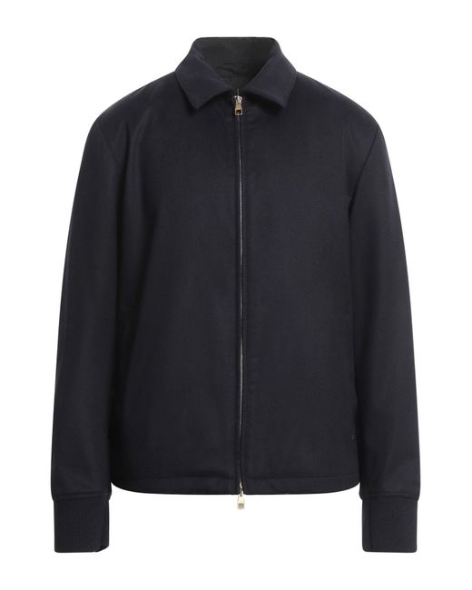 Dunhill Blue Jacket Wool, Cashmere, Polyamide, Elastane for men