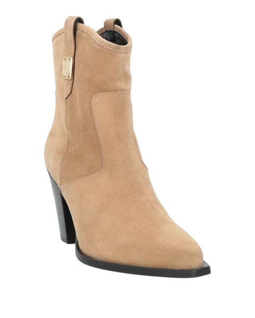 Pollini Natural Ankle Boots