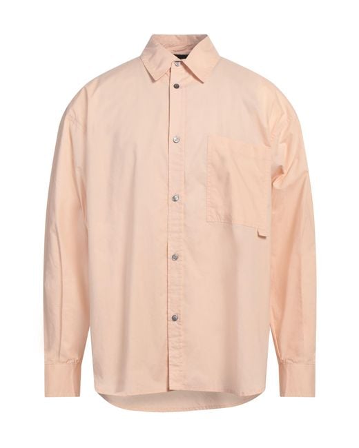 Roberto Collina Pink Blush Shirt Cotton for men