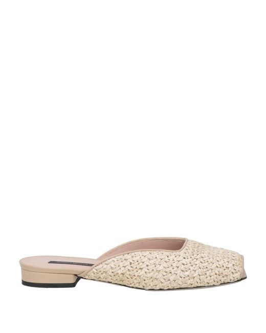 Marina Rinaldi White Sandals Textile Fibers