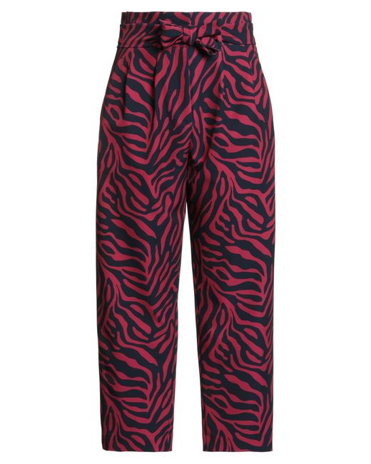 Tara Jarmon Red Midnight Pants Polyester, Elastane