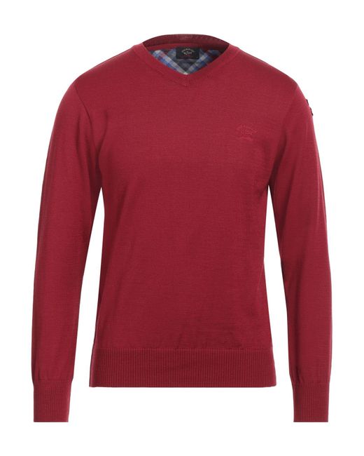 Paul & Shark Red Sweater for men