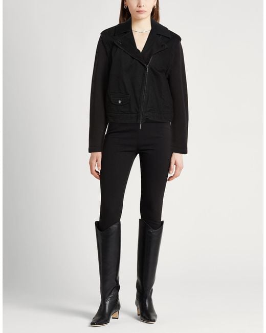Emporio Armani Black Jacket Cotton, Polyester