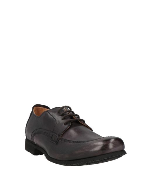 JP/DAVID Black Lace-Up Shoes Leather for men