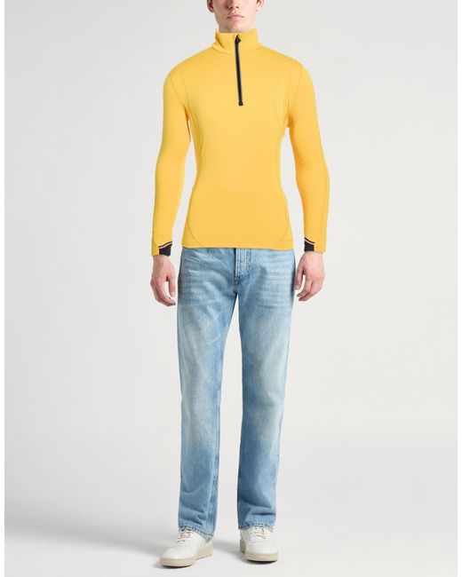 Moncler Yellow Sweatshirt Polyester, Elastane for men