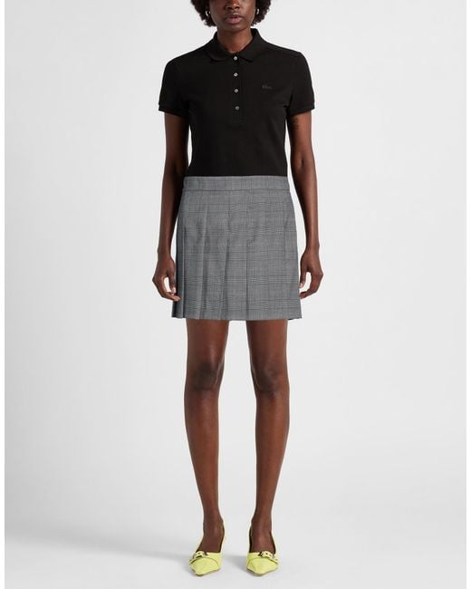 Max Mara Gray Mini Skirt Virgin Wool, Polyester, Elastane