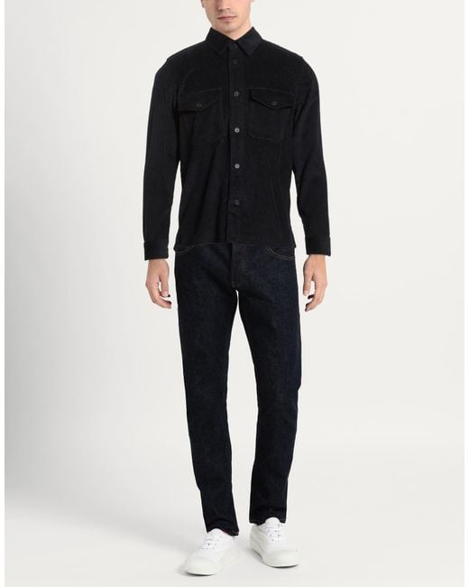 Edition10 Black Shirt Cotton for men