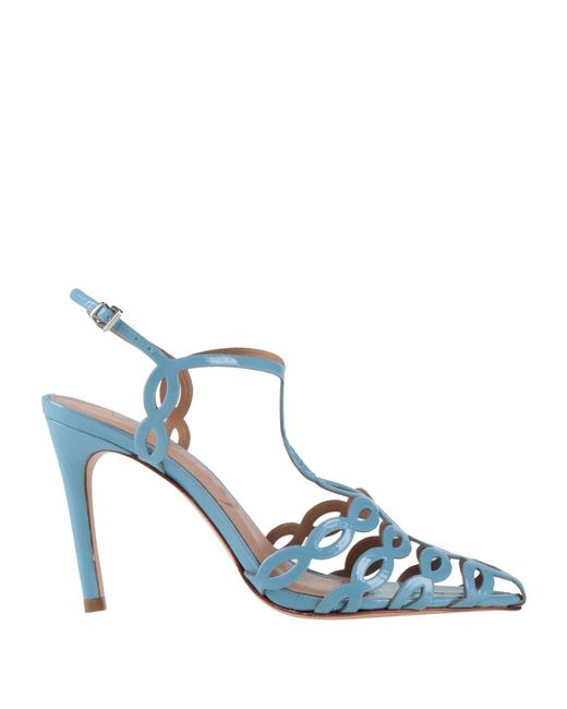 Vicenza Blue Sandals Leather