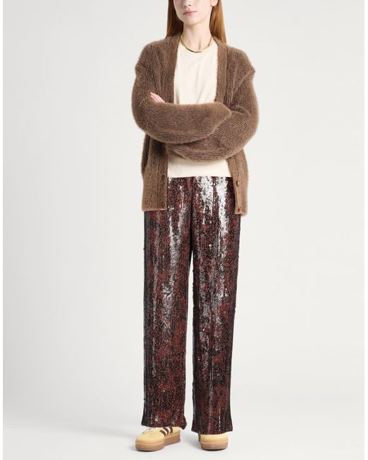 Dries Van Noten Brown Pants Viscose