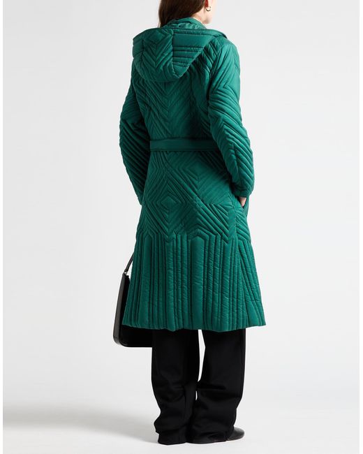 Alberta Ferretti Green Coat Polyamide, Polyester