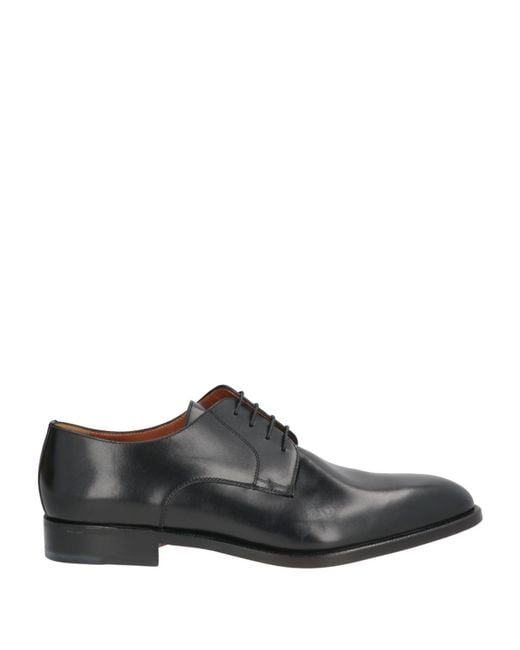 Moreschi Gray Lace-Up Shoes Leather for men