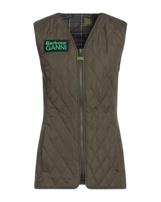 BARBOUR X GANNI Green Weste