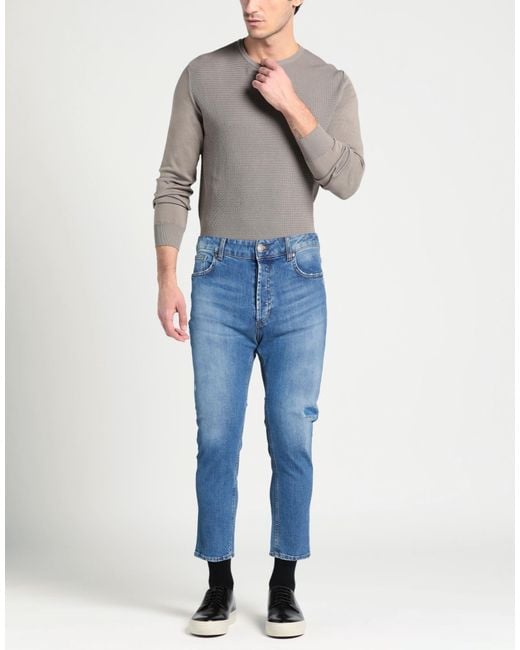 BRO-SHIP Blue Jeans Cotton, Elastane for men