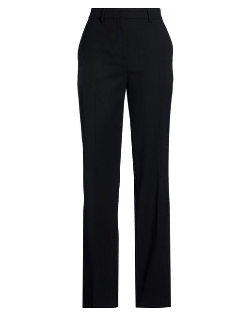 Pinko Black Pants Polyester, Wool, Elastane, Polyurethane