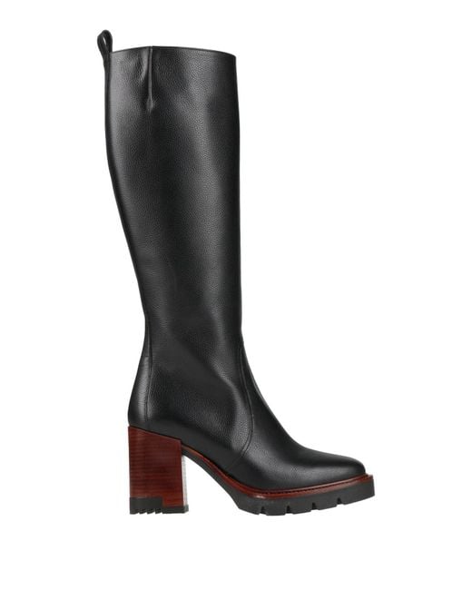 Lorenzo Mari Black Boot Leather