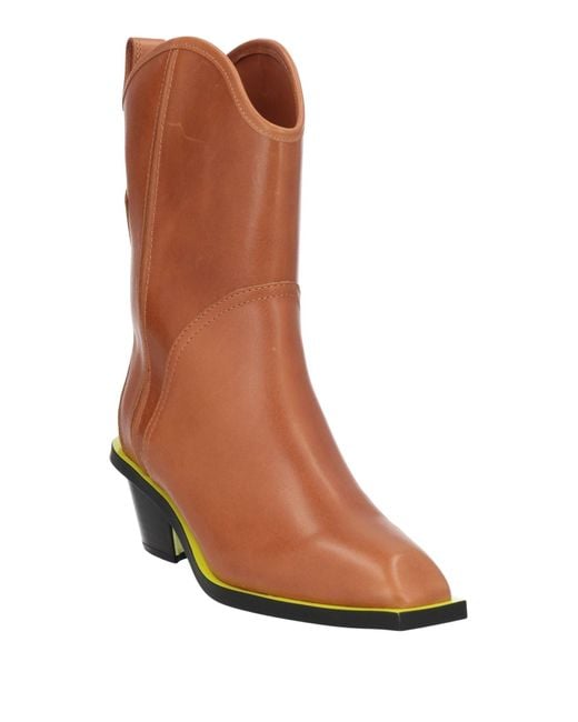 MSGM Brown Ankle Boots