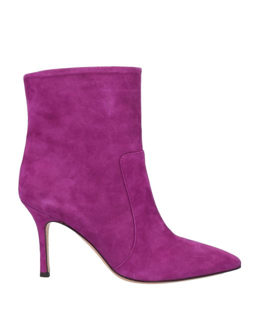 The Seller Purple Ankle Boots