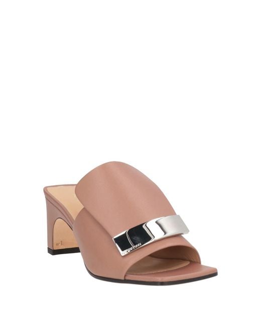 Sergio Rossi Pink Sandals Leather