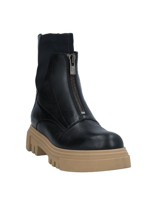 Jeannot Black Ankle Boots