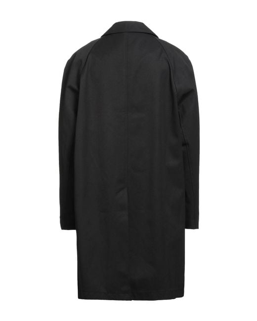 Balmain Black Overcoat & Trench Coat for men