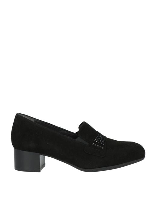Melluso Black Loafers Leather