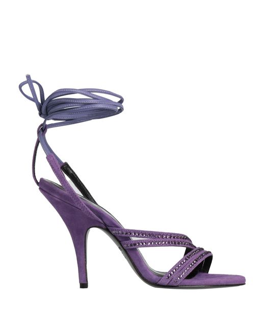 Patrizia Pepe Purple Sandals Leather
