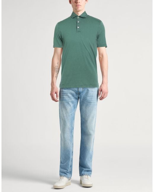 Polo Fedeli de hombre de color Green