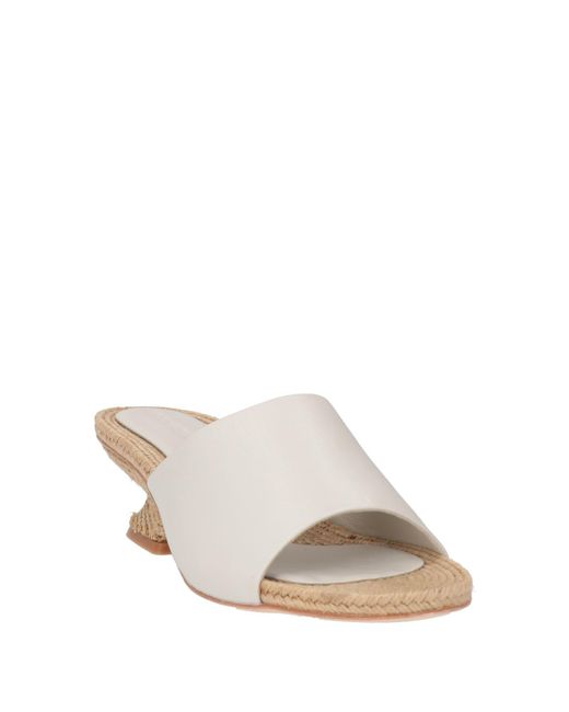 Paloma Barceló White Idun Sandals Leather