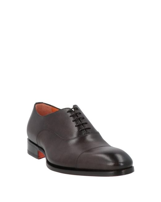 Stringate di Santoni in Brown da Uomo