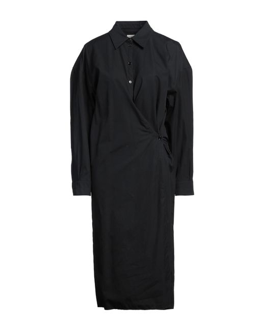 Lemaire Black Midi-Kleid