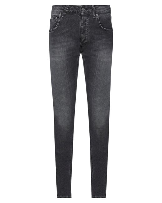 BE ABLE Gray Jeans Cotton, Elastane for men