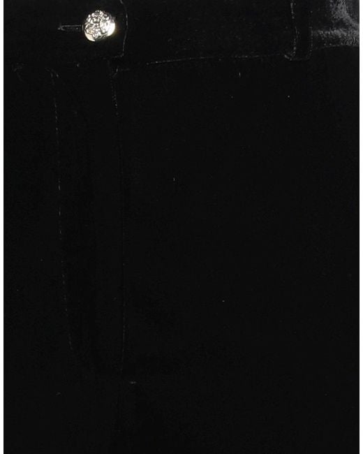 Kaos Black Velvet Flared Pants