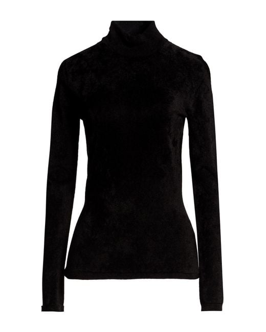 Versace Black Turtleneck Viscose, Polyamide