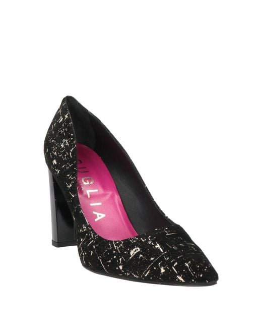 Bruglia Black Pumps Leather