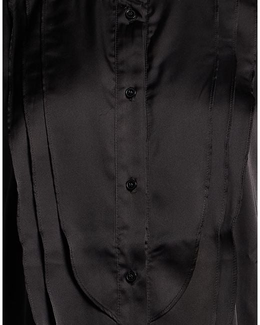 Marella Black Shirt Polyester, Elastane