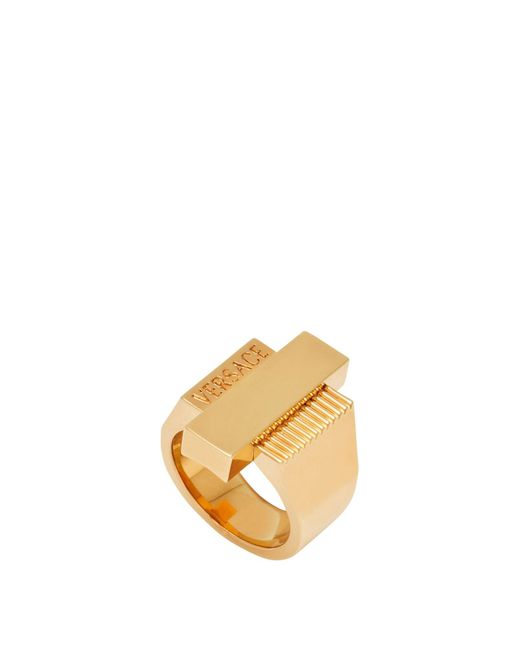 Versace Metallic Ring for men