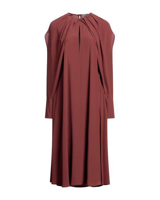 Erika Cavallini Semi Couture Red Midi Dress