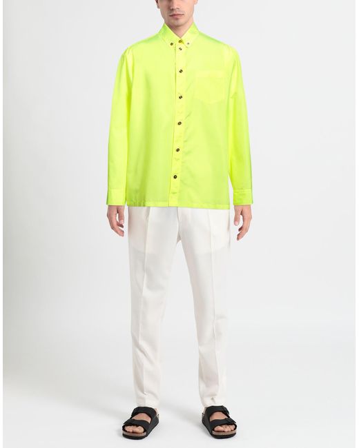 Camisa Versace de hombre de color Yellow